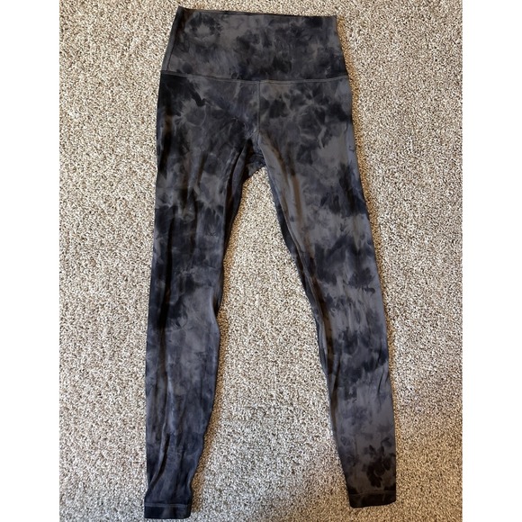 LULULEMON Align High Rise 28"  Diamond Dye Women's Size 6 Pitch Grey Graphite - Picture 1 of 7